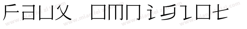 Faux Omniglot Regular字体转换